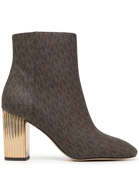 michael kors boots braun|Michael Kors wedge ankle boots.